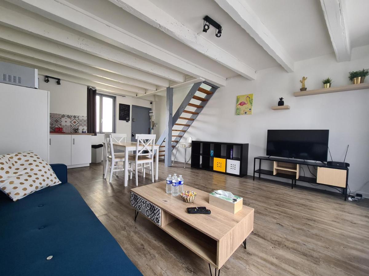 Les Cosy De Nancy - Le Duplex Aux Flammants Roses - 4Etoiles Apartment Bagian luar foto
